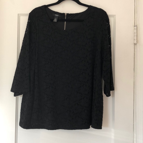 Alfani 2 piece black blouse and skirt - Picture 3 of 5